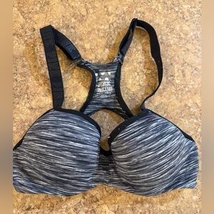 PINK Victoria's Secret Charcoal and Black Sports Bra